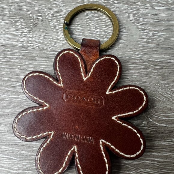 Rare Vintage Y2k Coach Patchwork Daisy Key Fob, Keychain - Picture 2 of 3